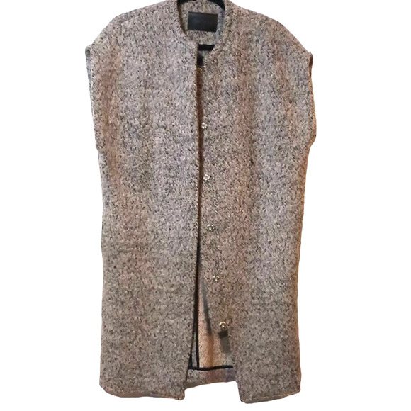 Storm & Marie Ash Wool Blend 40/60 Waist Coat Vest Woman's sz S/4 - Picture 3 of 16